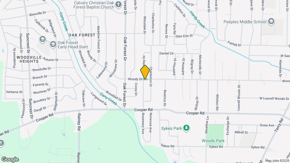 3206 Rosemary Ave Map and Location Details