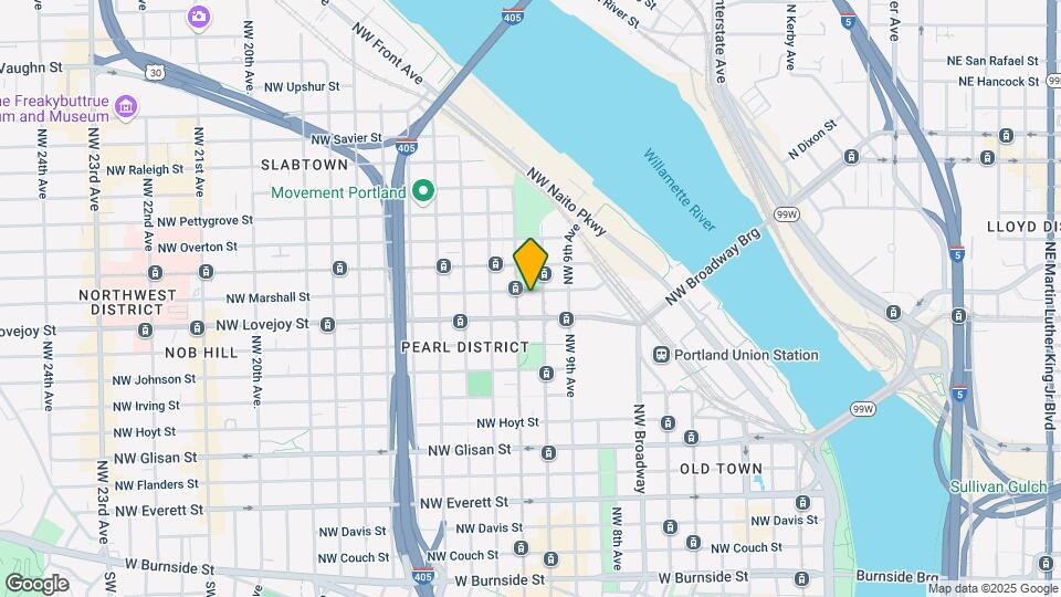 1001 NW Lovejoy St Map and Location Details