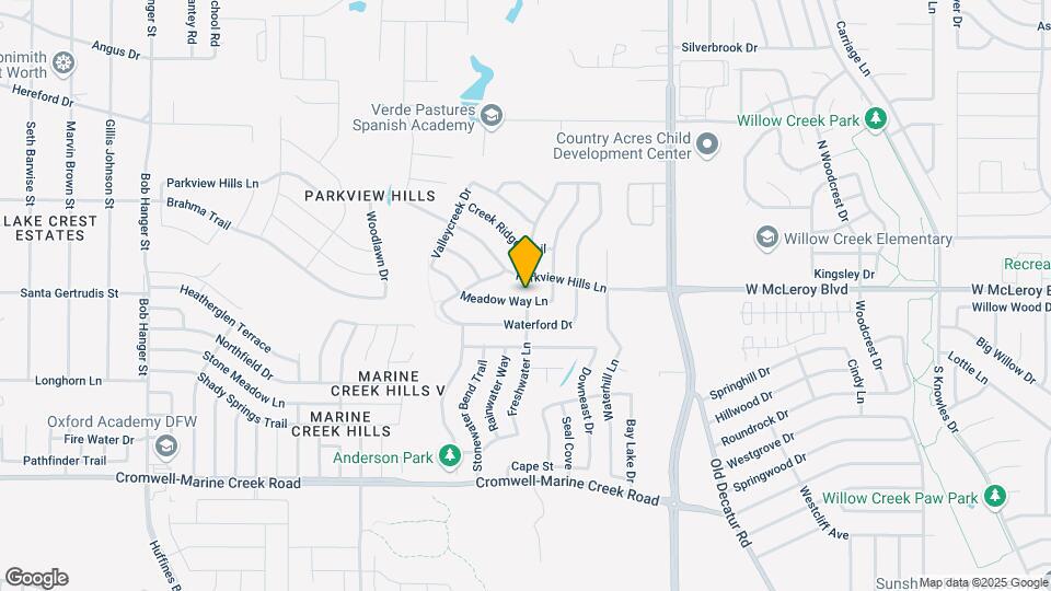 6637 Meadow Way Ln Map and Location Details