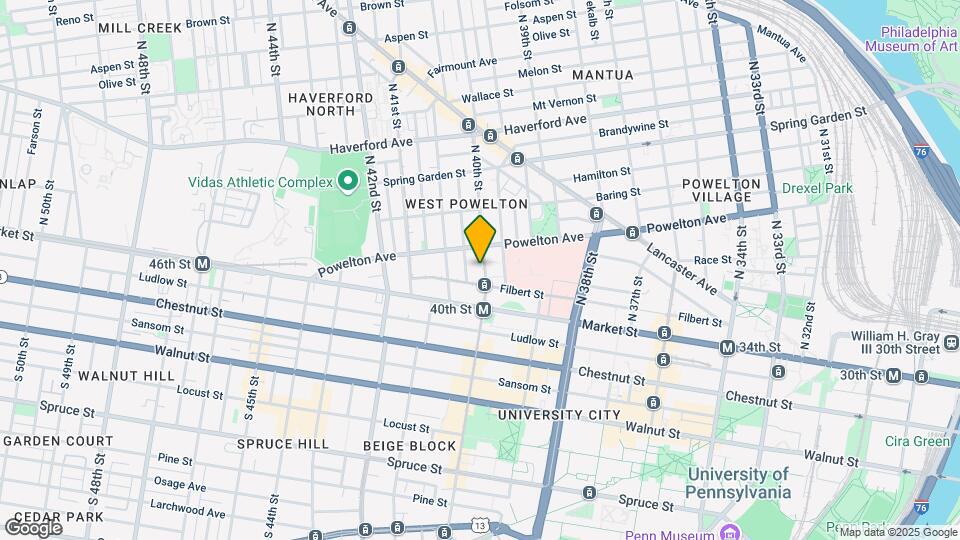 36 N 40th St Map and Location Details