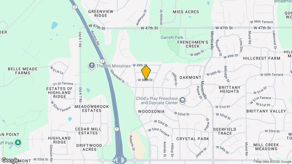 22621 W 50th St Map and Location Details