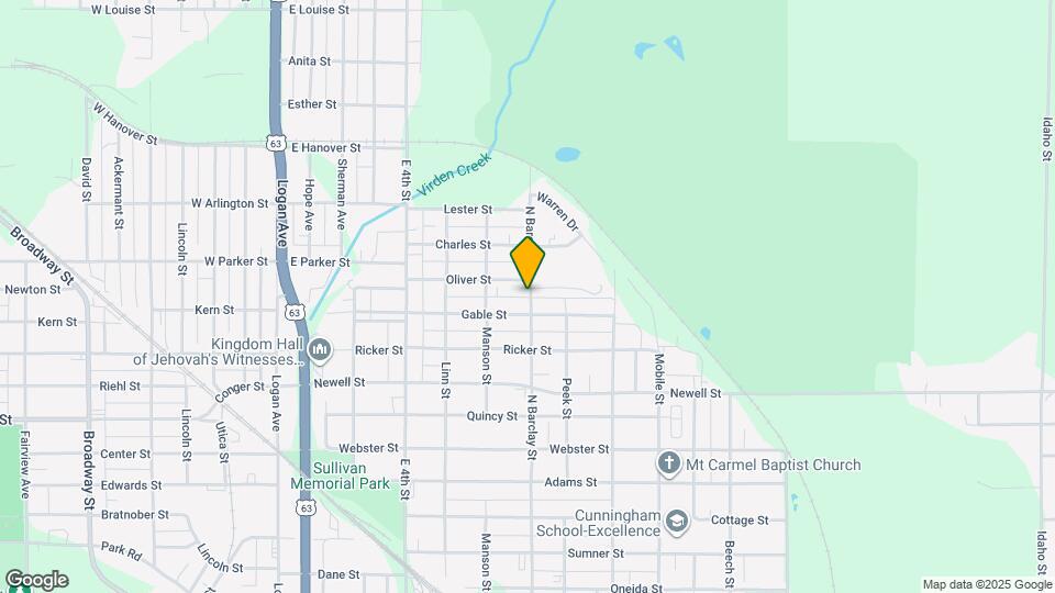 1123 N Barclay St Map and Location Details