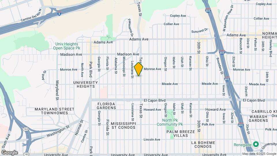 4434-4438 Texas St Mapa y Detalles de la Ubicación
