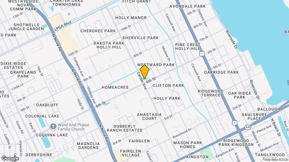 605 Center Ave Map and Location Details