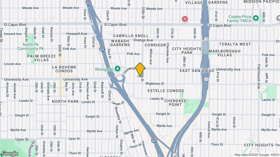 3830 35th St Map and Location Details