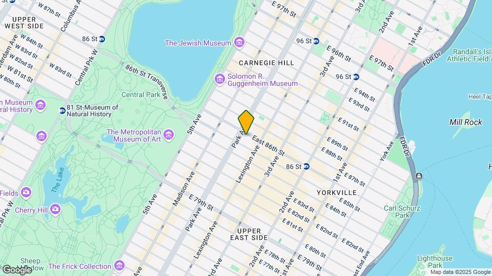 108 E 86th St Map and Location Details