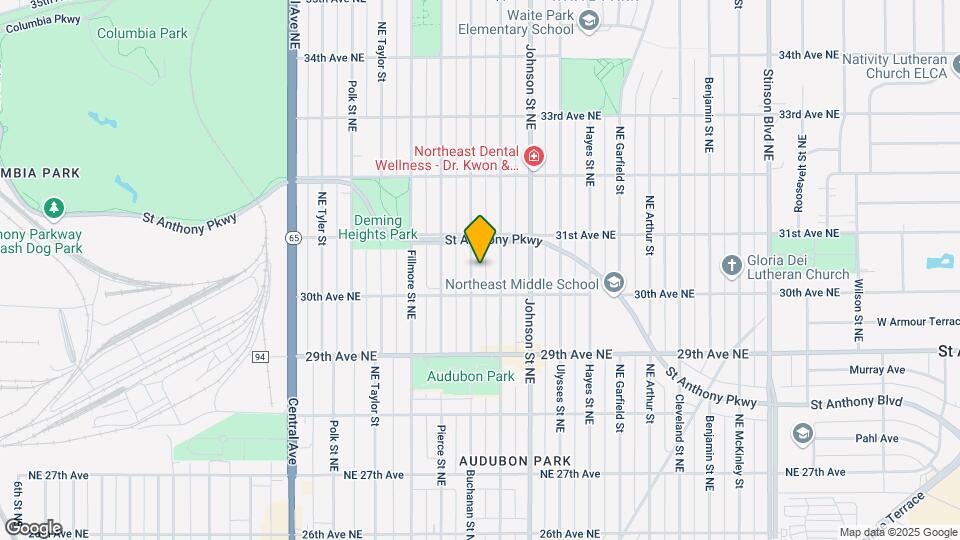 3027 Buchanan St NE, Unit Duplex Unit Map and Location Details