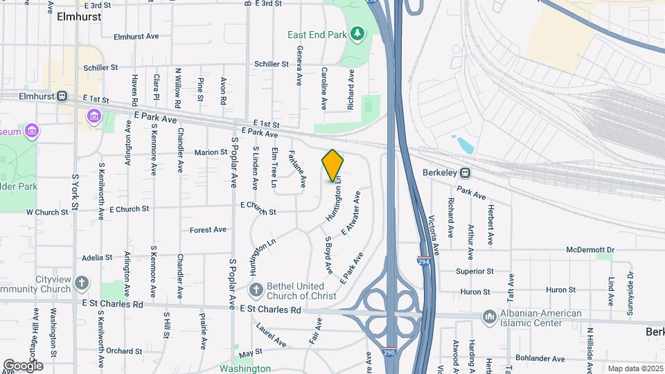 415 Huntington Ln Map and Location Details