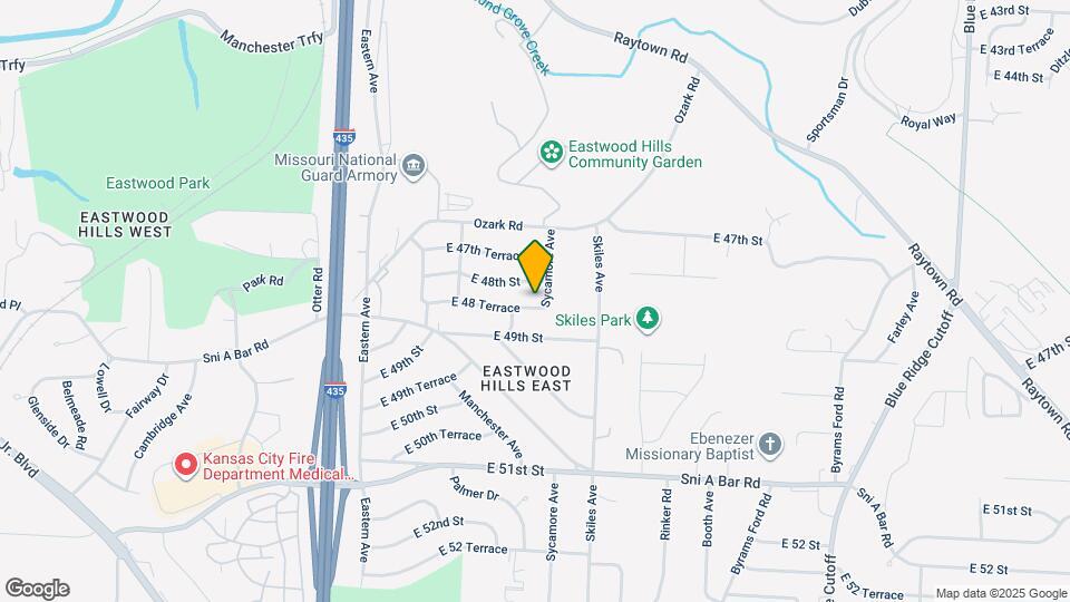 7912 E 48 Terrace Map and Location Details