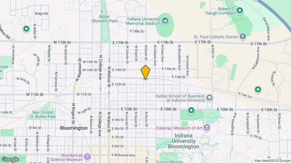 901 N Dunn St Map and Location Details