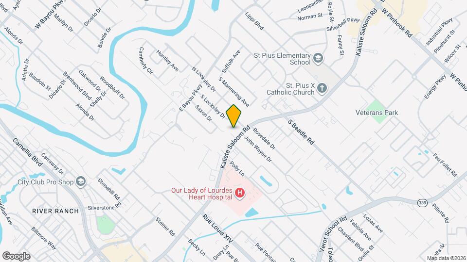 1000 Kaliste Saloom Rd Mapa y Detalles de la Ubicación