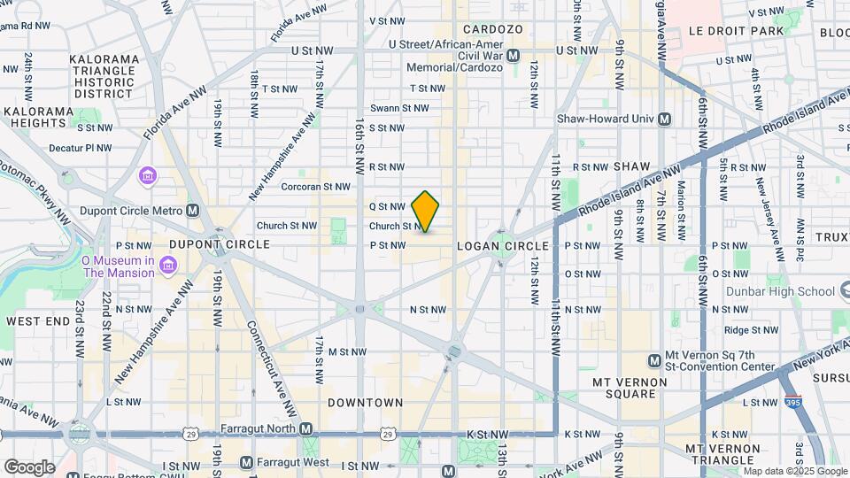 1435 P St NW, Unit 508 Map and Location Details