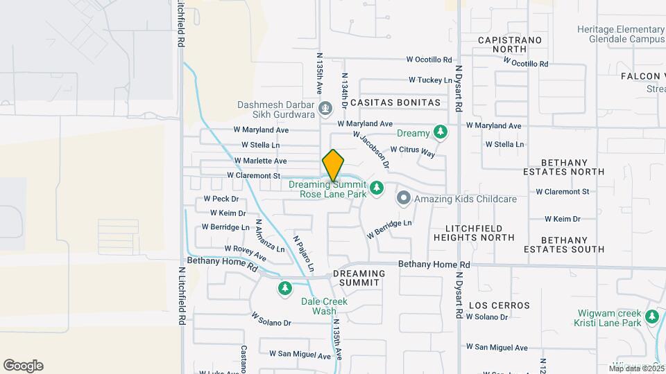 13441 W Rose Ln Map and Location Details