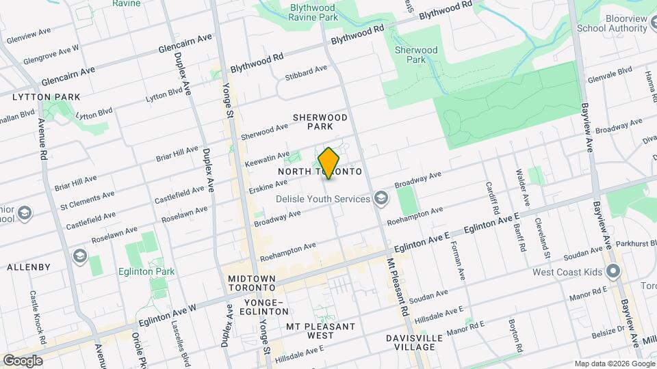 241 Redpath Ave Map and Location Details