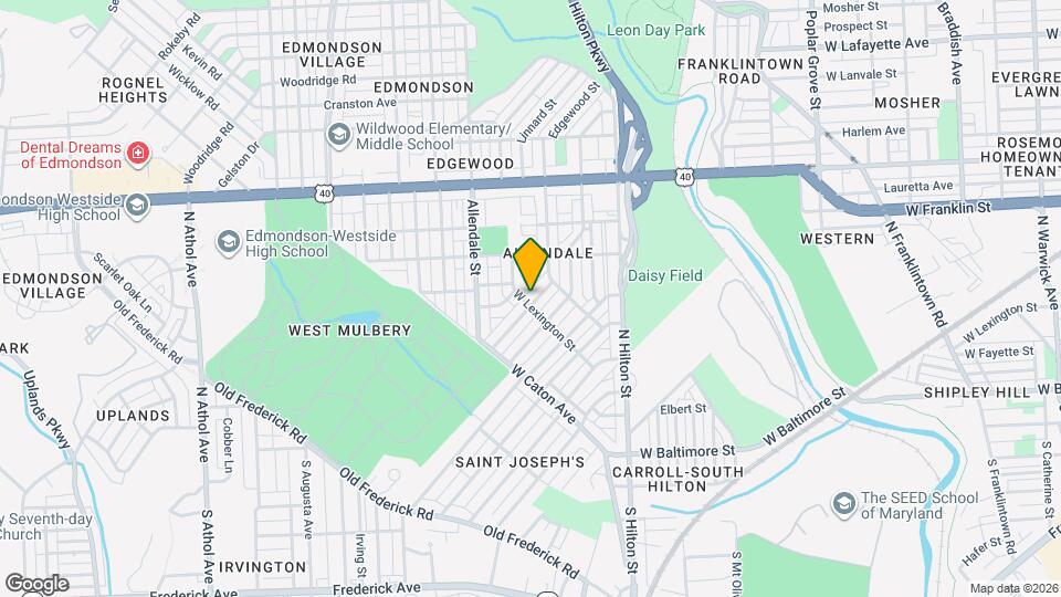 202 Edgewood St Map and Location Details