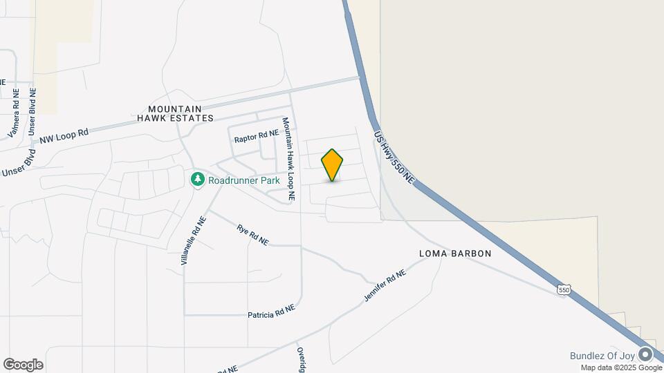 4862 Sandia Peak Rd NE Map and Location Details