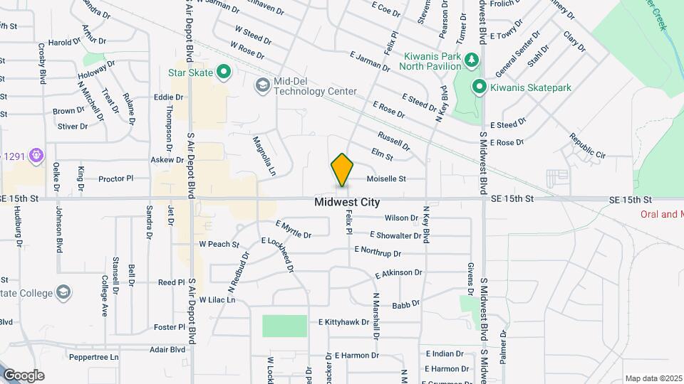 7235 SE 15th St Map and Location Details