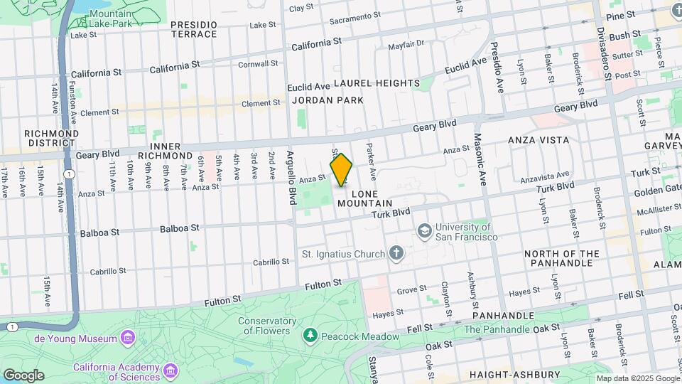 145-147-147 Stanyan St Map and Location Details