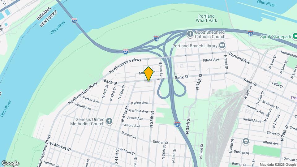 3818 Bank St Map and Location Details