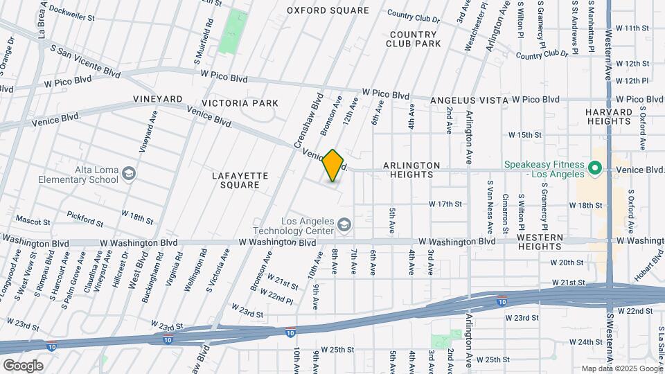 1641 S Norton Ave Mapa y Detalles de la Ubicación