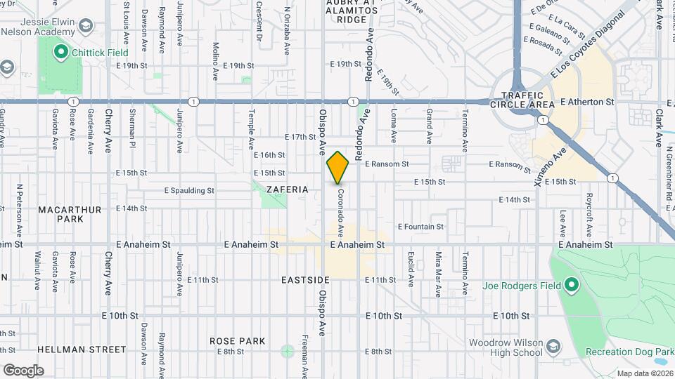 1451 Coronado Ave Map and Location Details