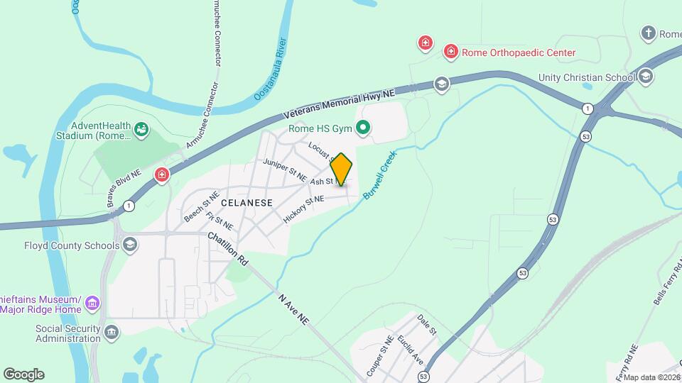 56 Hickory St NE Map and Location Details