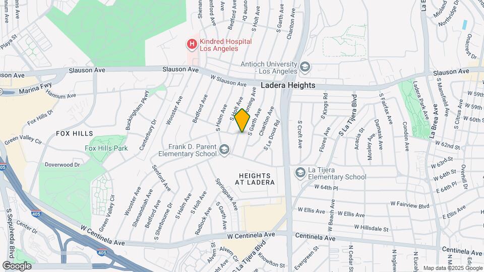 6204 S Corning Ave Map and Location Details