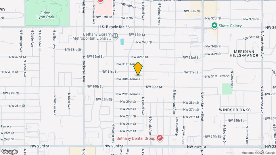 6605 NW 30th Terrace Map and Location Details