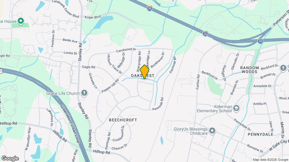 4708 Wakewood Dr Map and Location Details