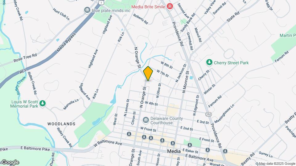 529 N Orange St, Unit A Map and Location Details