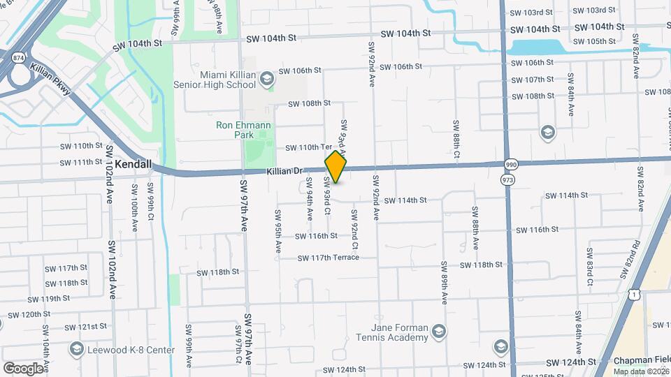11305 SW 93rd Ct Map and Location Details