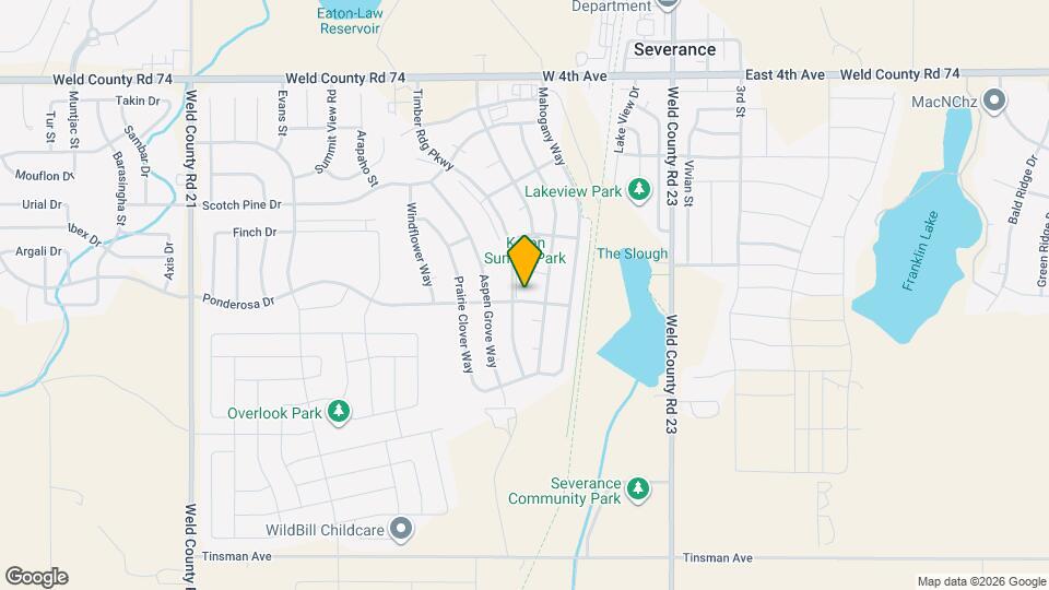 1508 Ponderosa Dr Map and Location Details