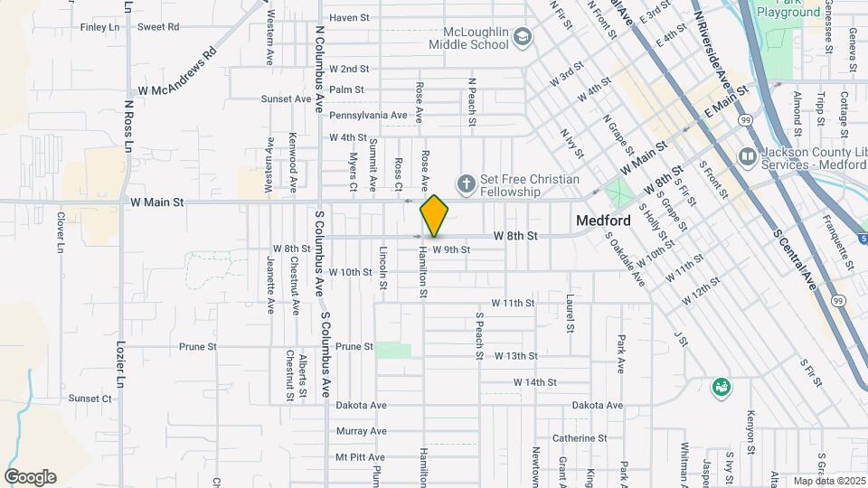 1130 W 9th St Map and Location Details