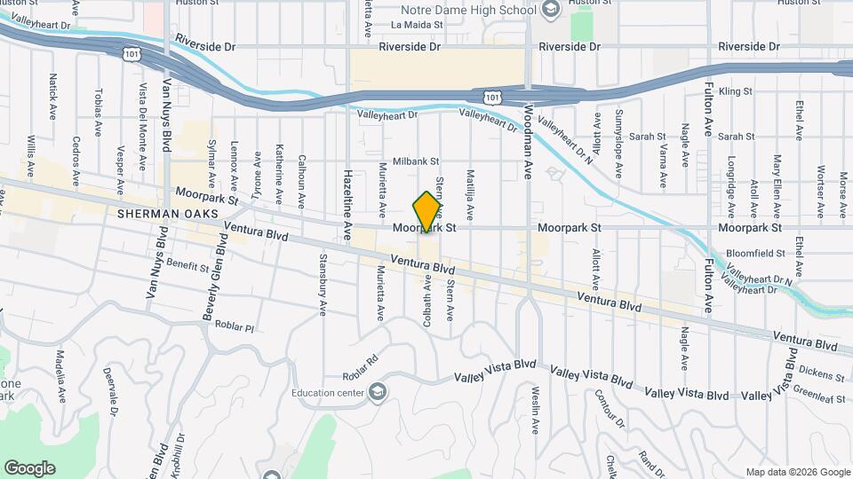 4334 Colbath Ave Map and Location Details