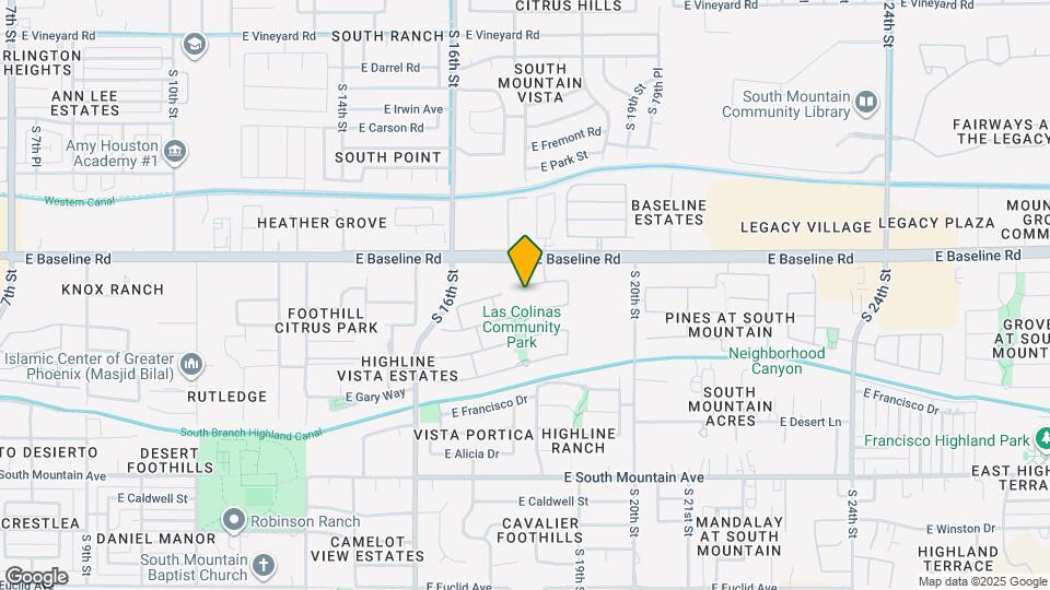 1807 E Valencia Dr Map and Location Details