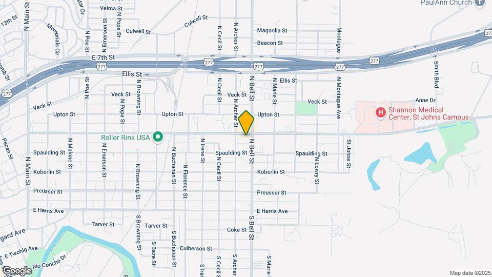 1519 Pulliam St Map and Location Details