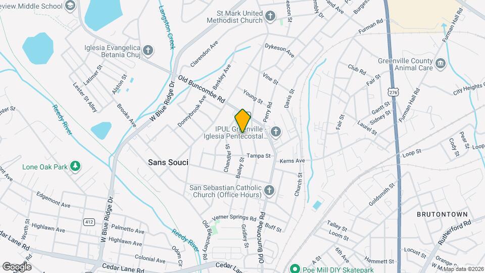 318 Bailey St Map and Location Details