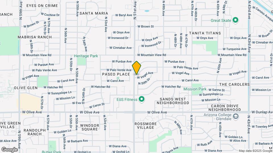 9464 N 50th Dr Map and Location Details