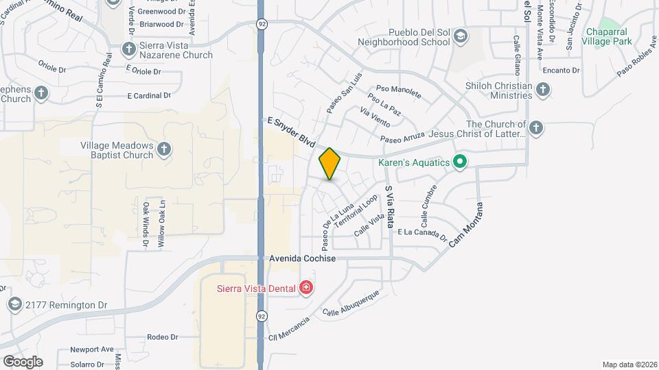 4420 Buena Loma Way Map and Location Details