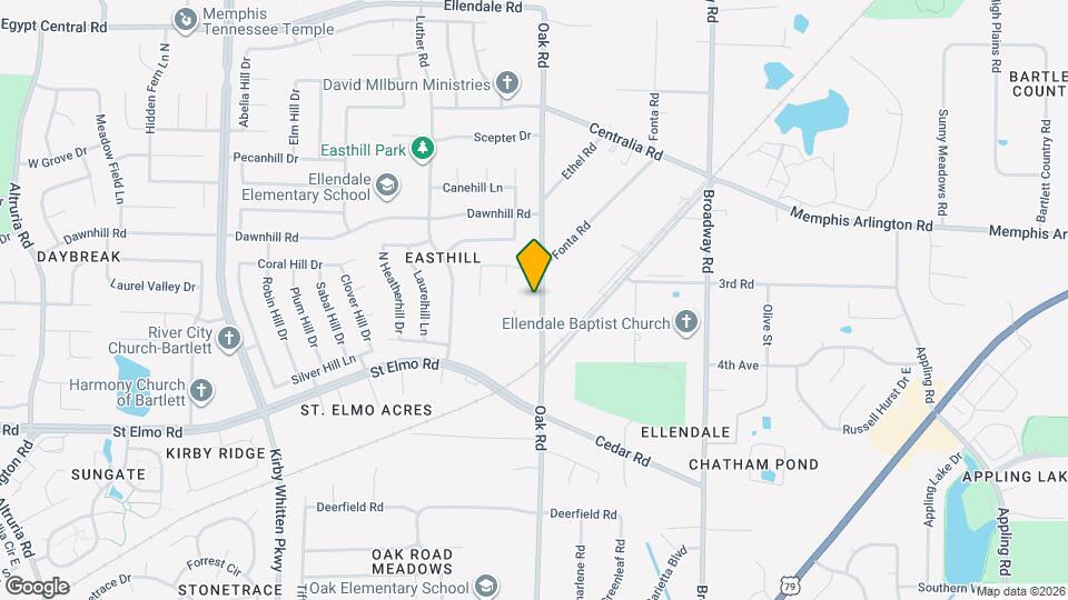 3915 Oak Rd Map and Location Details