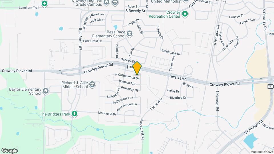 1108 W Cottonwood Dr Mapa y Detalles de la Ubicación