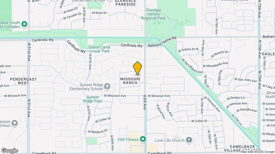 8352 W San Juan Ave Mapa y Detalles de la Ubicación