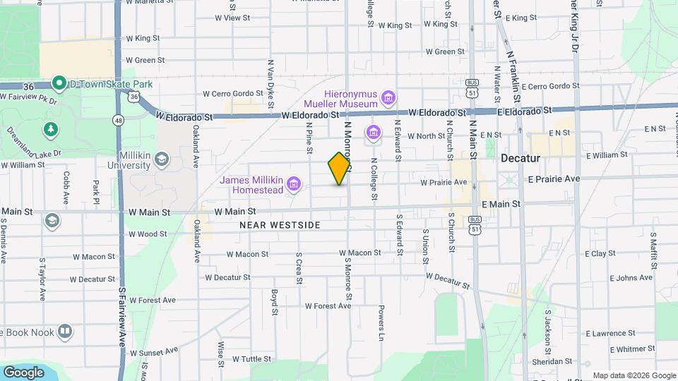 631 W Prairie Ave Map and Location Details
