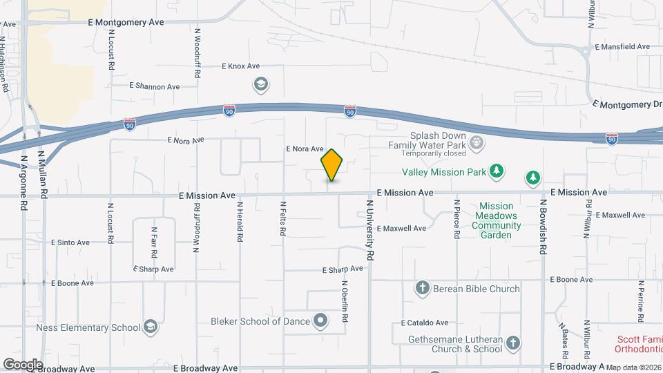 10505 E Mission Ave Map and Location Details