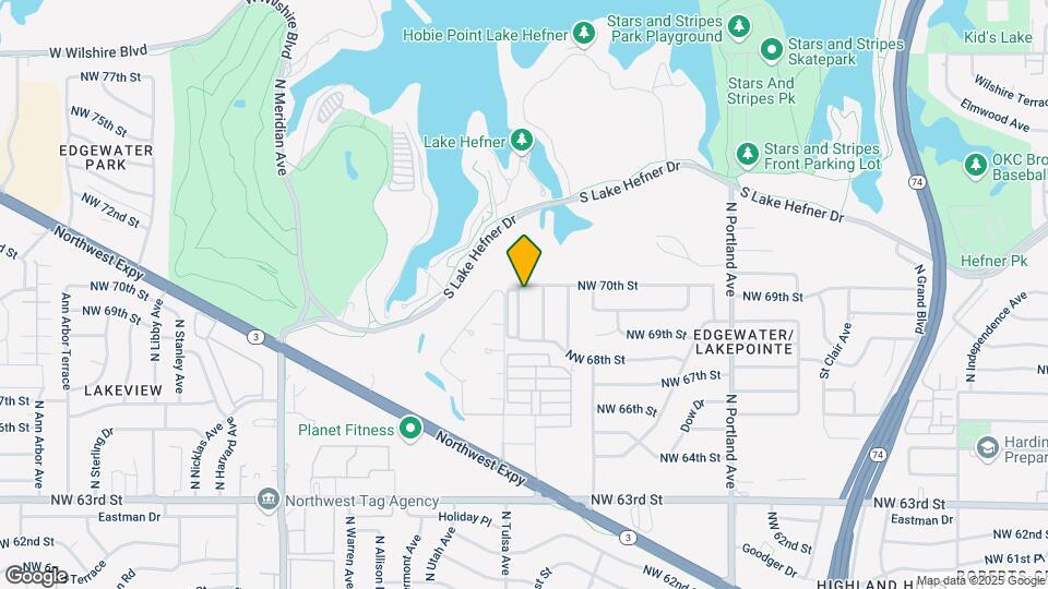 7012 N Spinnaker Ln Map and Location Details