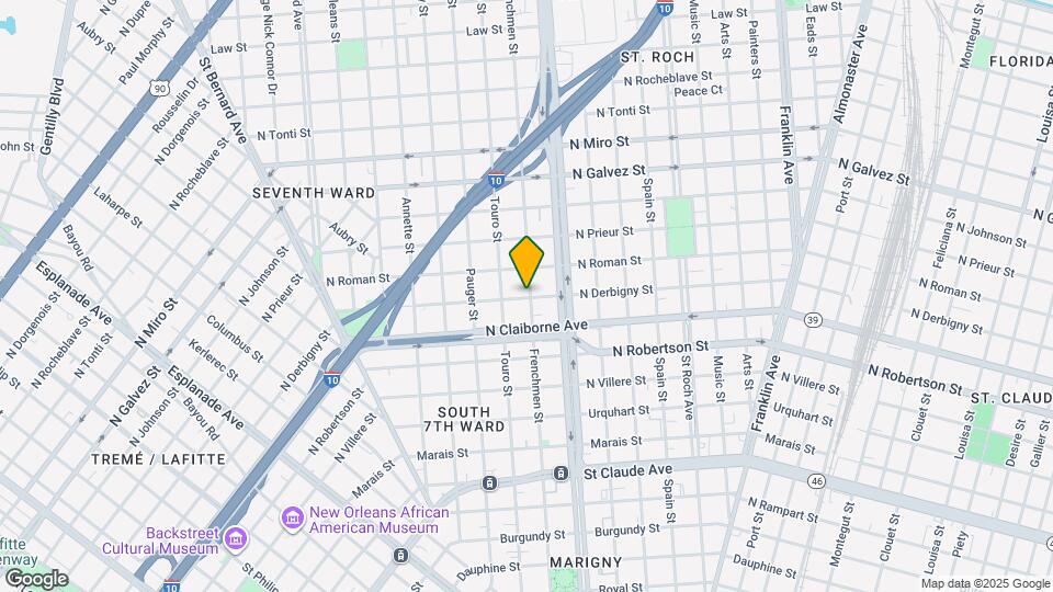 1700 Frenchmen St Mapa y Detalles de la Ubicación