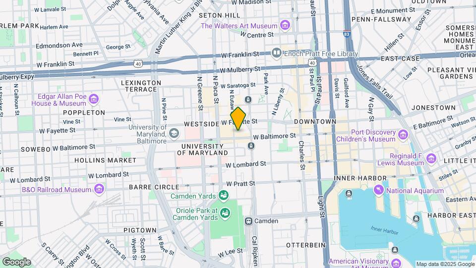 324 W Baltimore St Map and Location Details