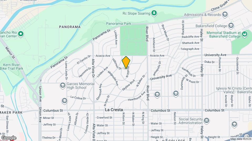 3032 N Inyo St Map and Location Details