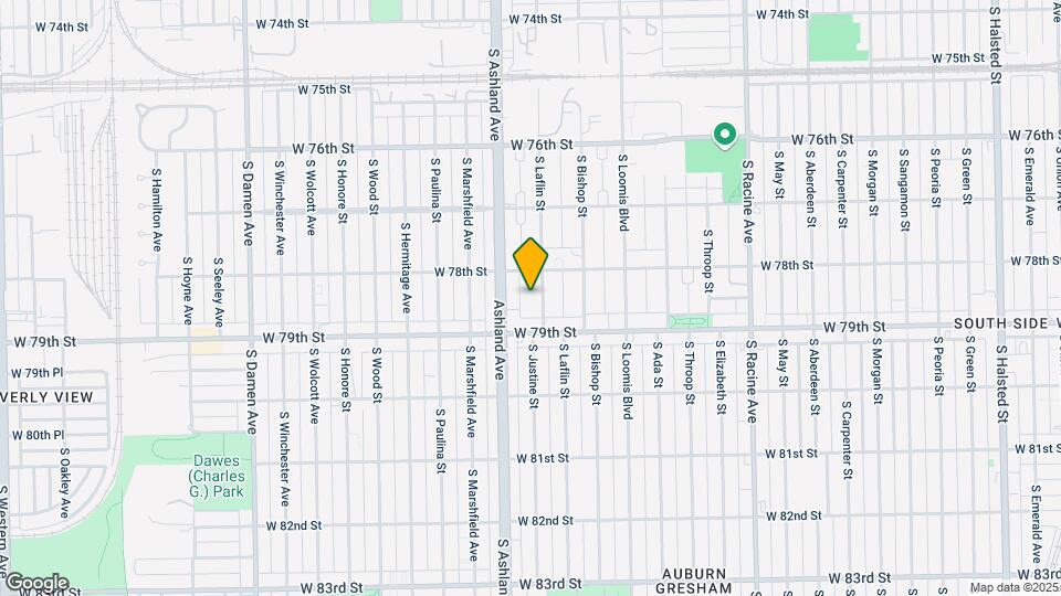 7822 s laflin Map and Location Details
