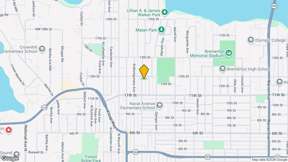 1138 N Rainier Ave Map and Location Details